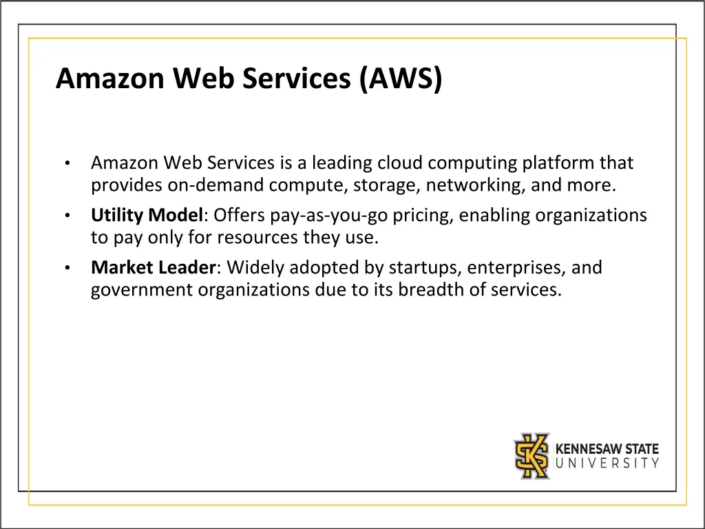 amazon web services aws
