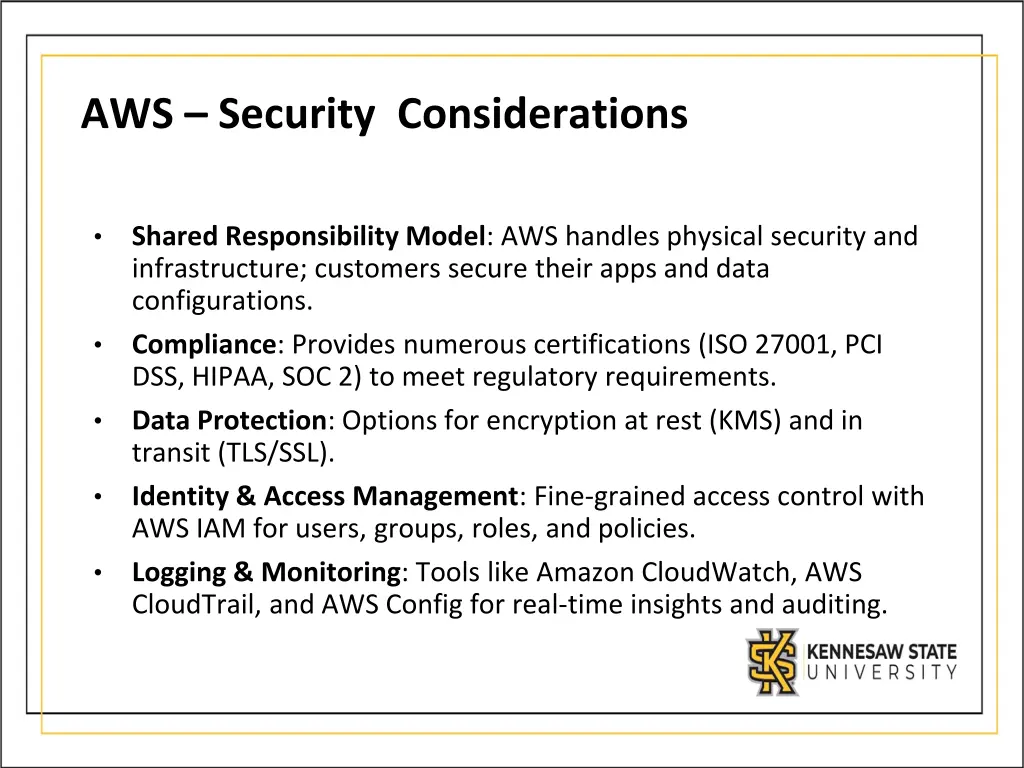 aws security considerations