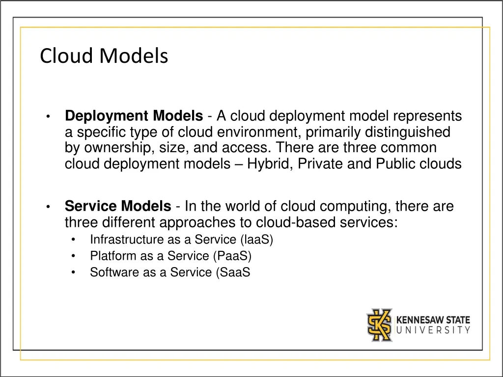 cloud models