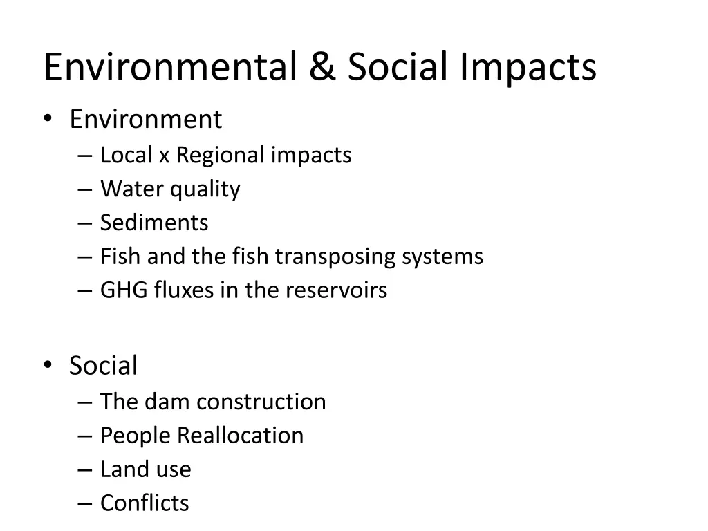 environmental social impacts environment local