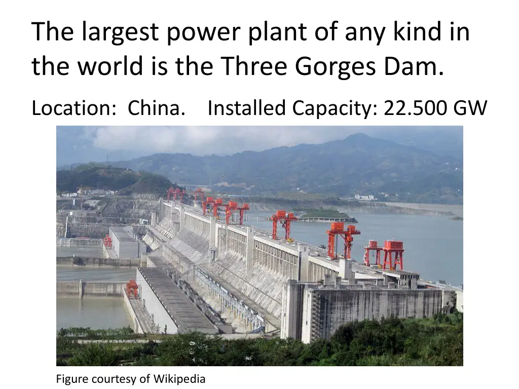 the largest power plant of any kind in the world
