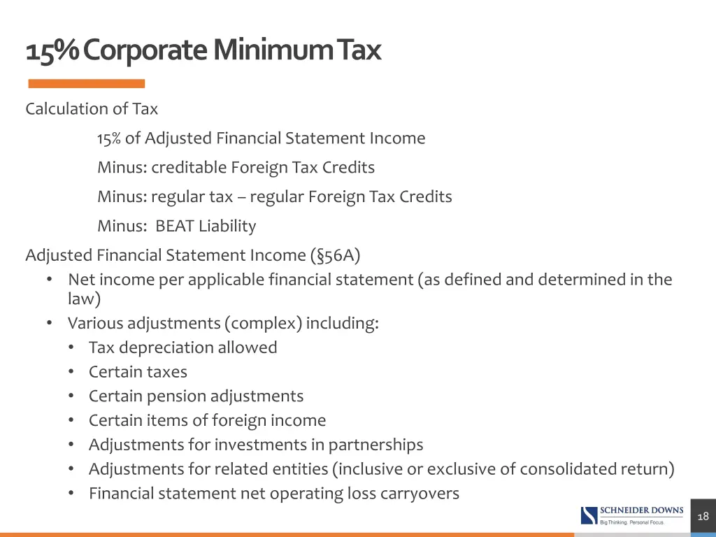 15 corporate minimum tax 2