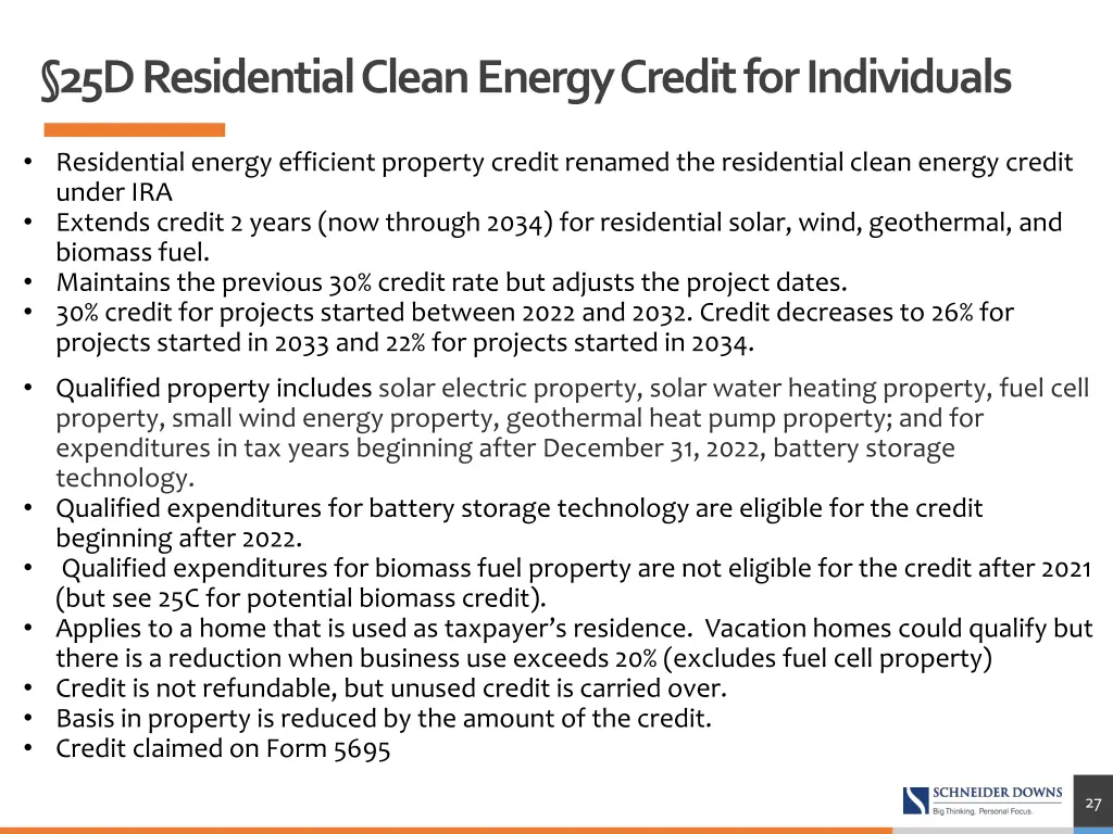 25d residential clean energy credit