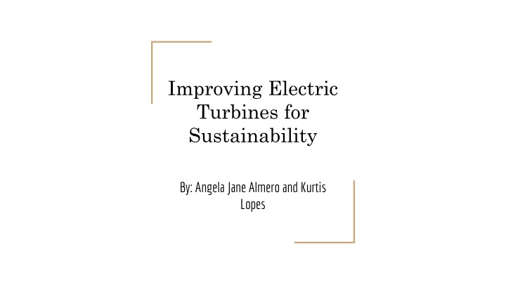improving electric turbines for sustainability