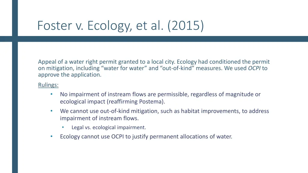 foster v ecology et al 2015