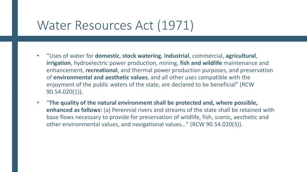 water resources act 1971