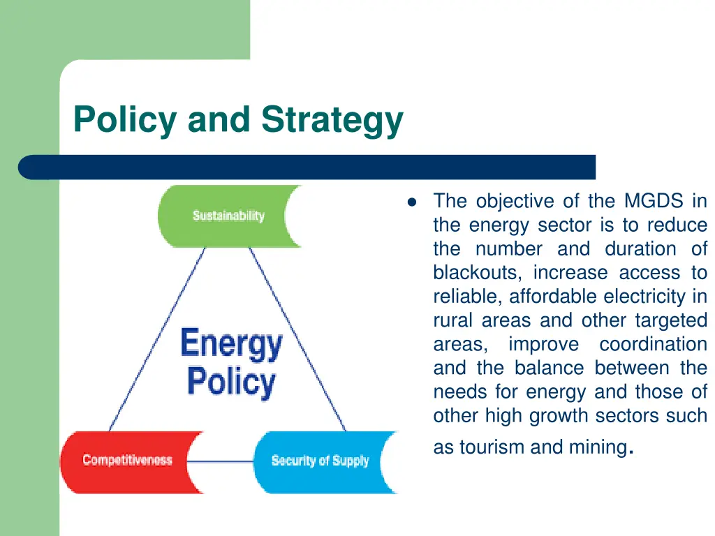 policy and strategy