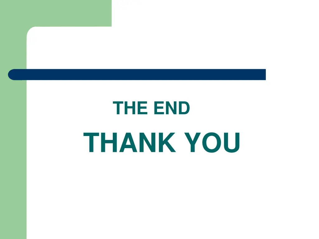the end thank you
