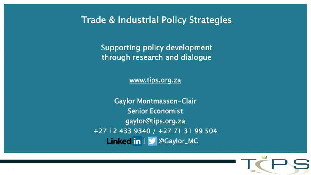 trade industrial policy strategies