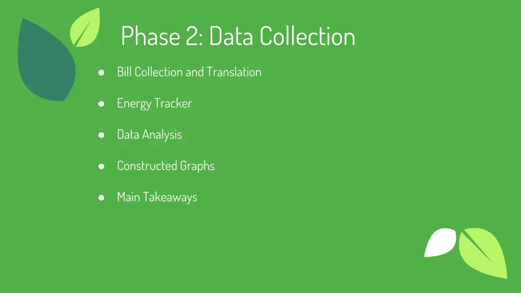 phase 2 data collection