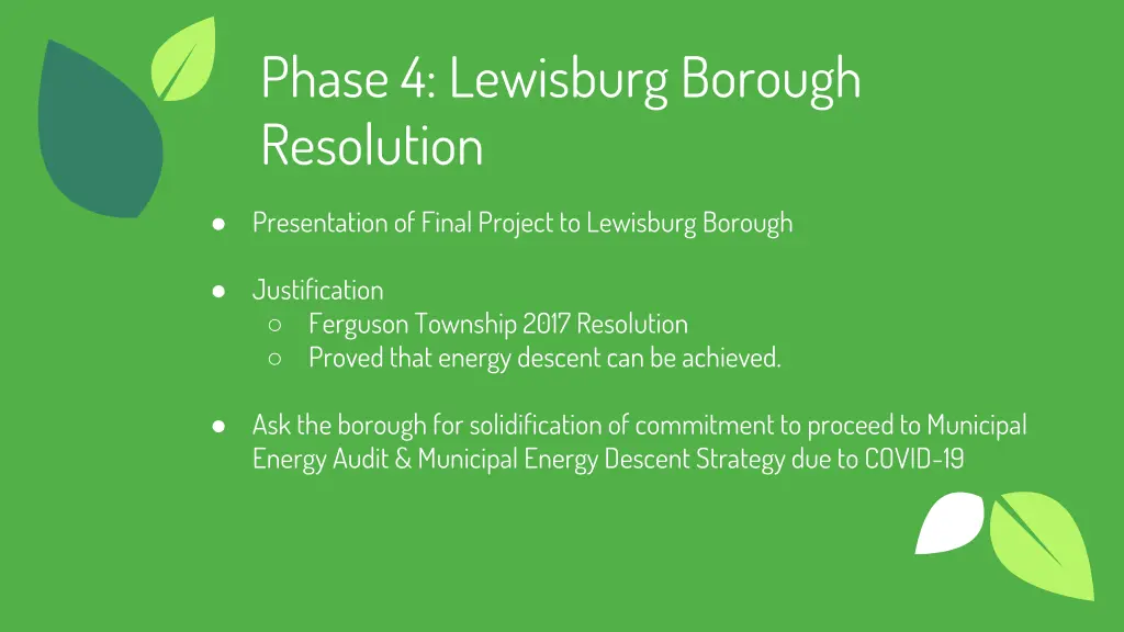 phase 4 lewisburg borough resolution