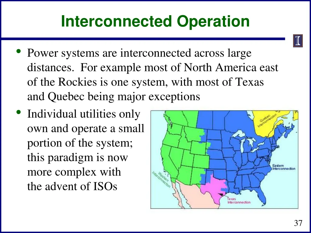 interconnected operation