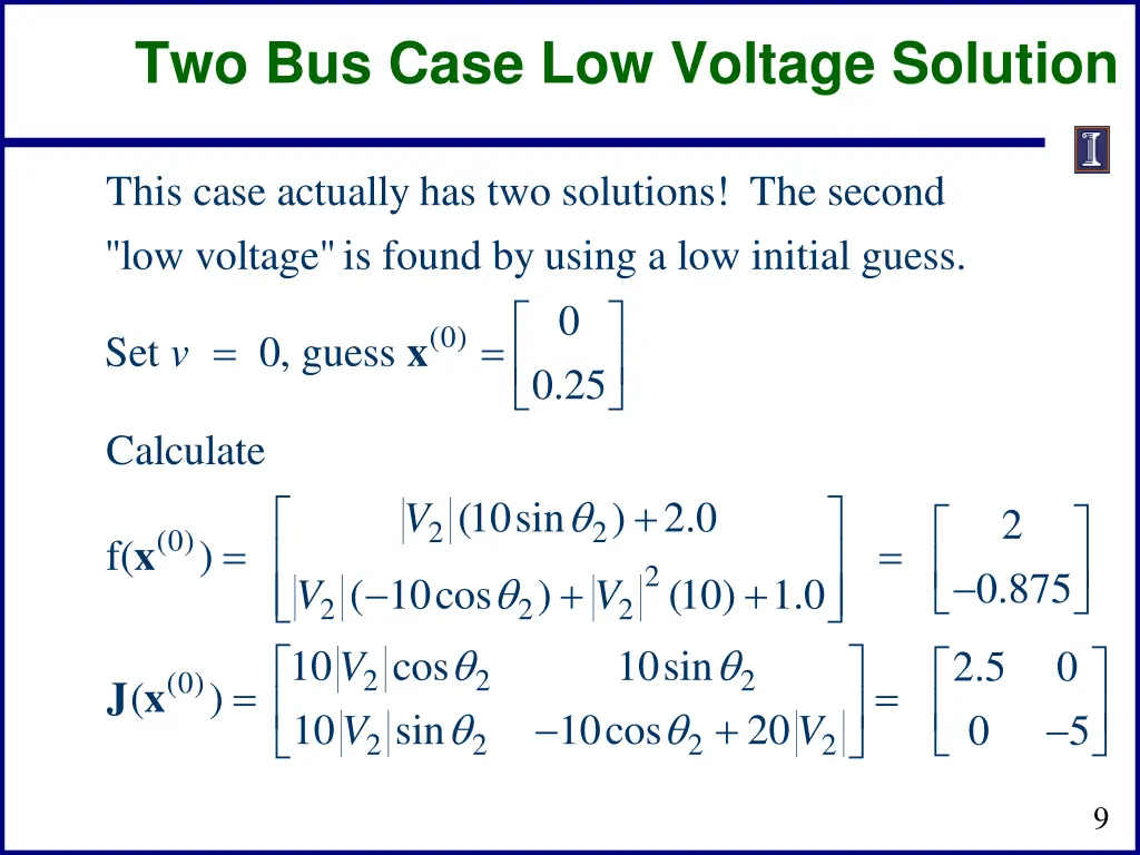 two bus case low voltage solution