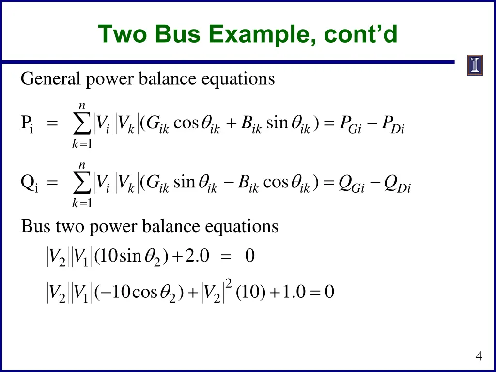two bus example cont d