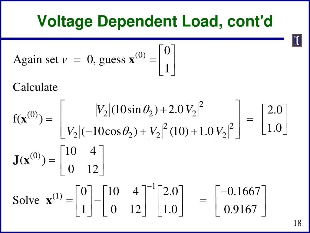 voltage dependent load cont d