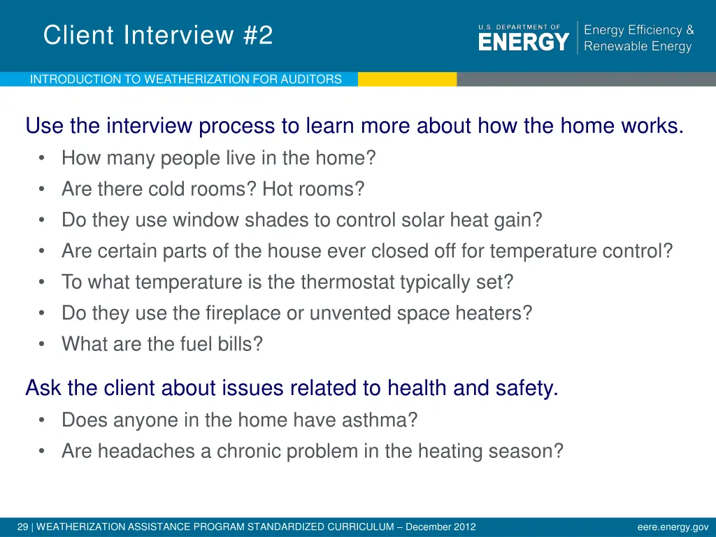 client interview 2