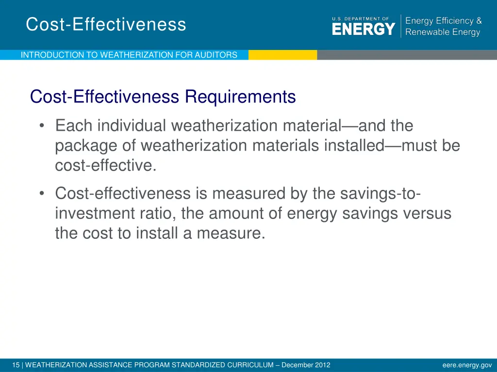 cost effectiveness