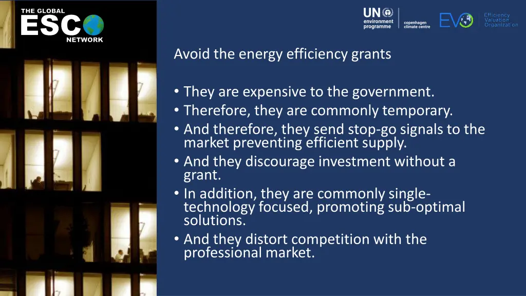 avoid the energy efficiency grants