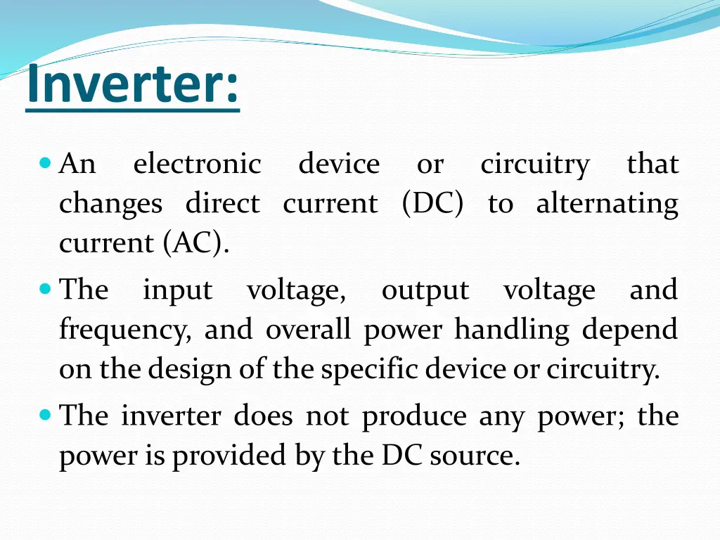 inverter