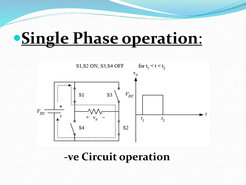single phase operation
