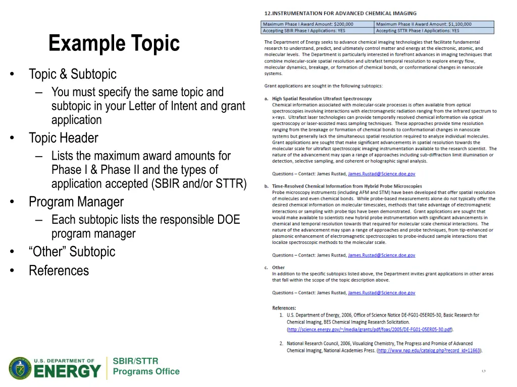 example topic