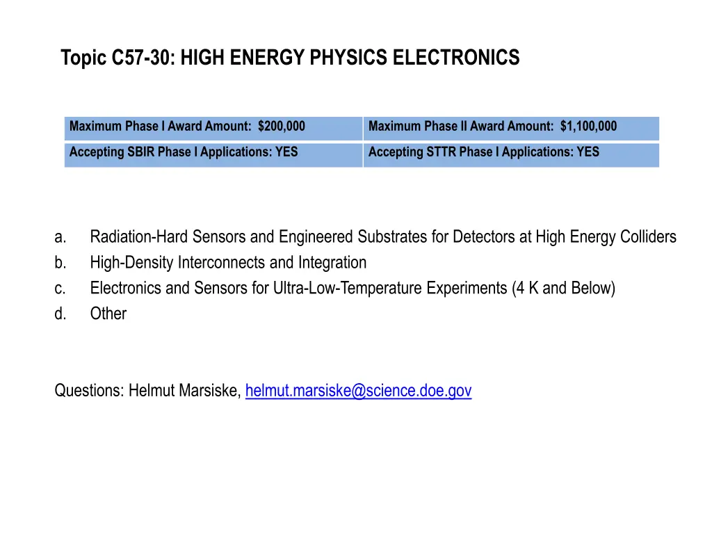 topic c57 30 high energy physics electronics