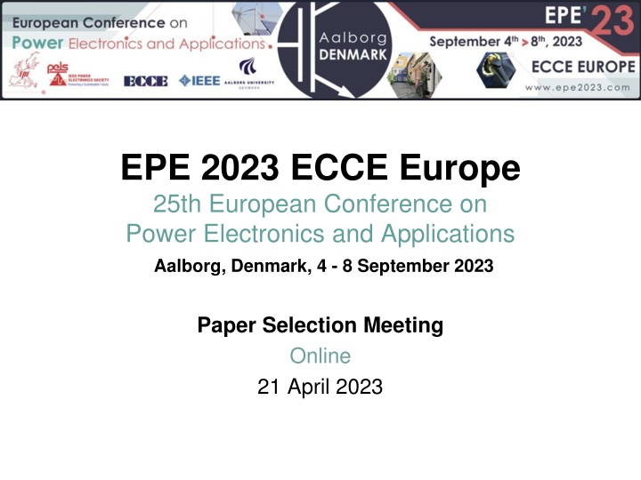 epe 2023 ecce europe 25th european conference