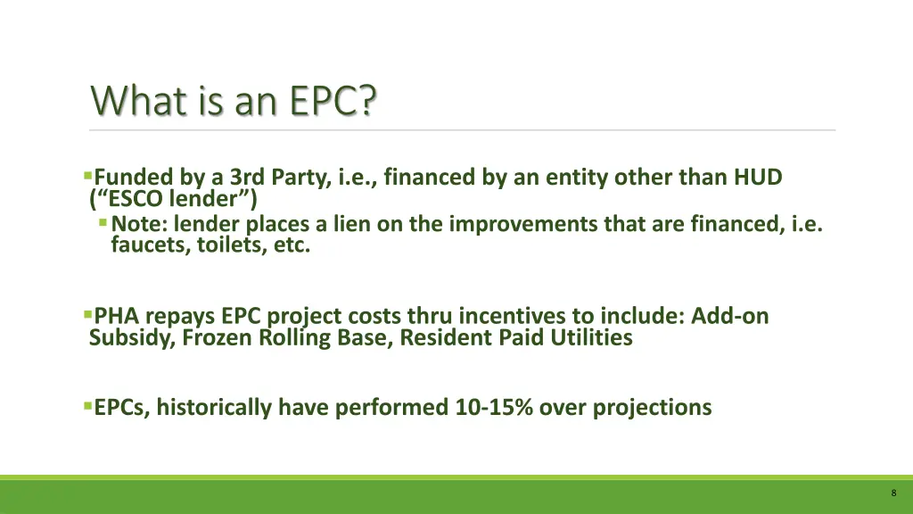 what is an epc