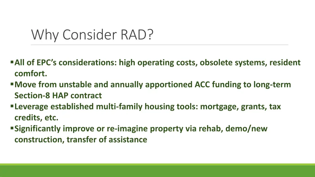 why consider rad