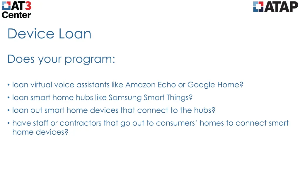 device loan