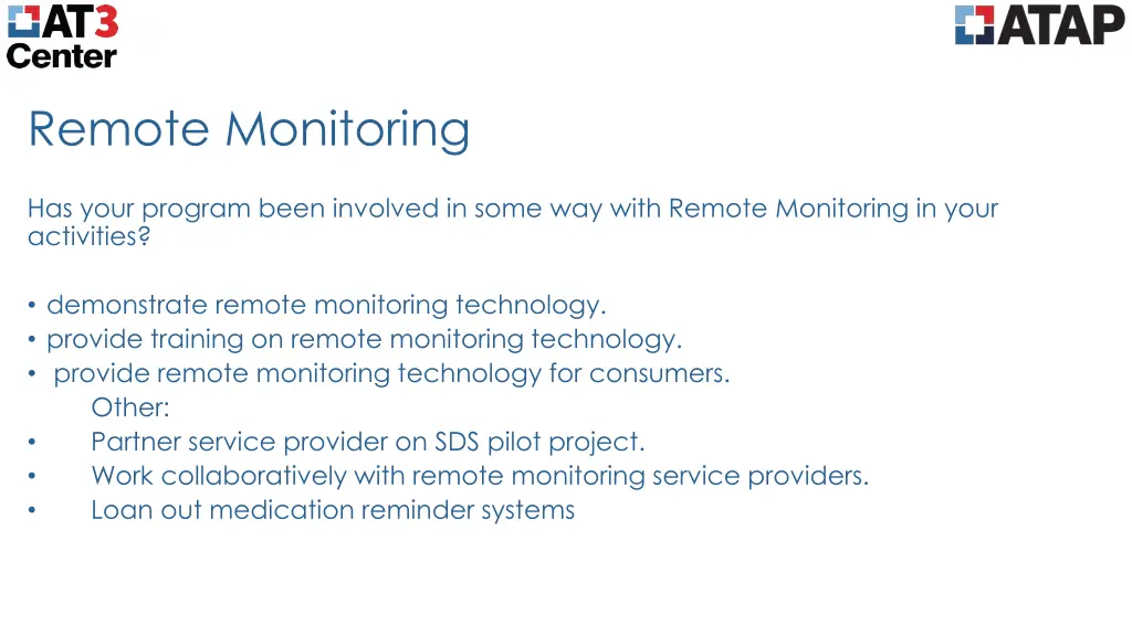 remote monitoring