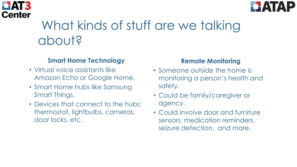 what kinds of stuff are we talking about