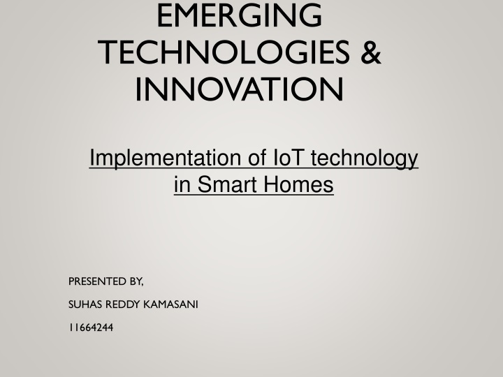 emerging technologies innovation