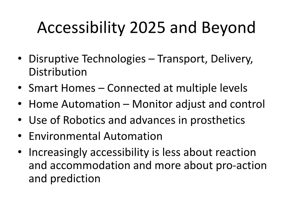 accessibility 2025 and beyond