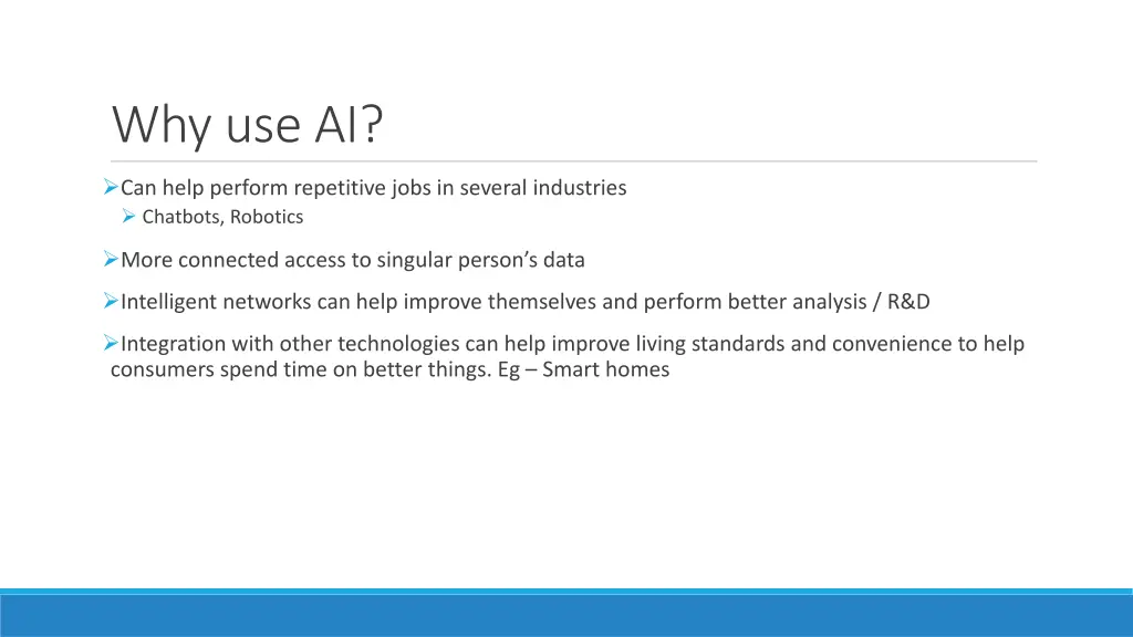 why use ai