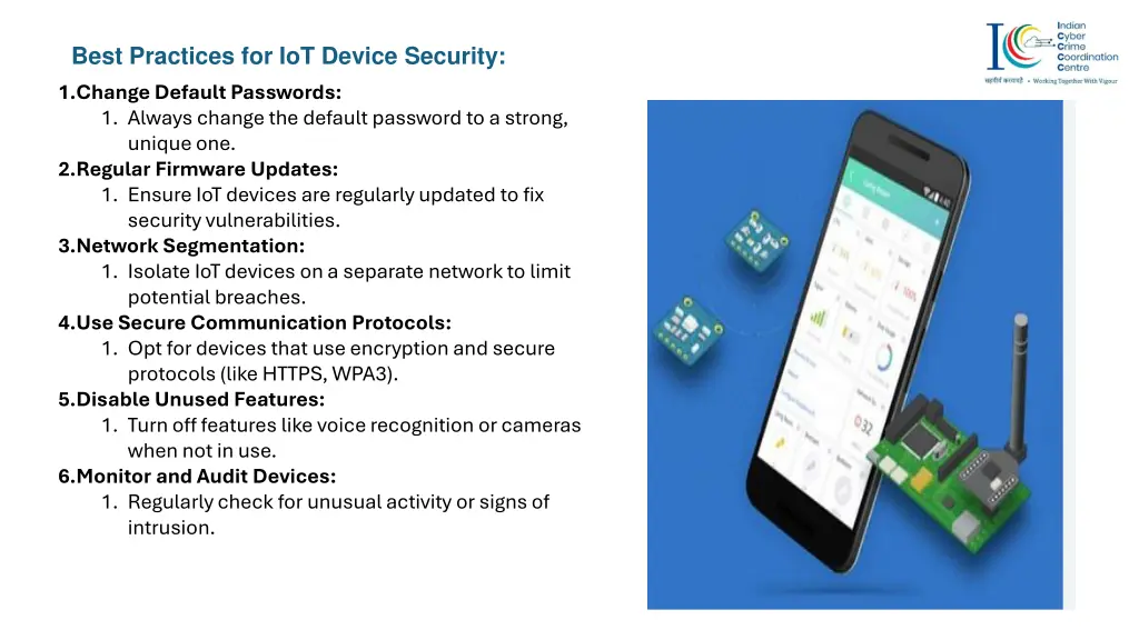 best practices for iot device security
