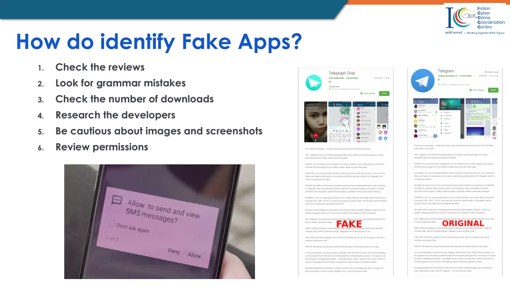 how do identify fake apps