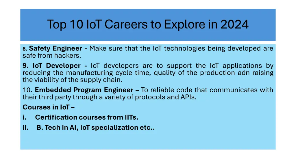top 10 iot careers to explore in 2024 2