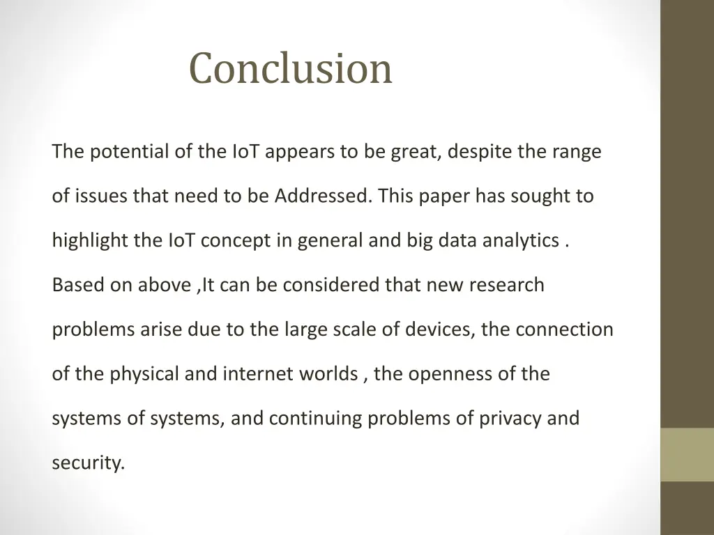 conclusion