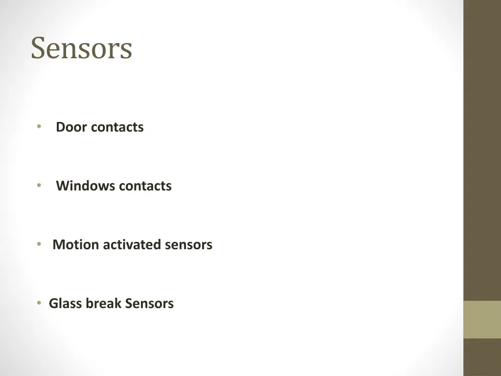 sensors