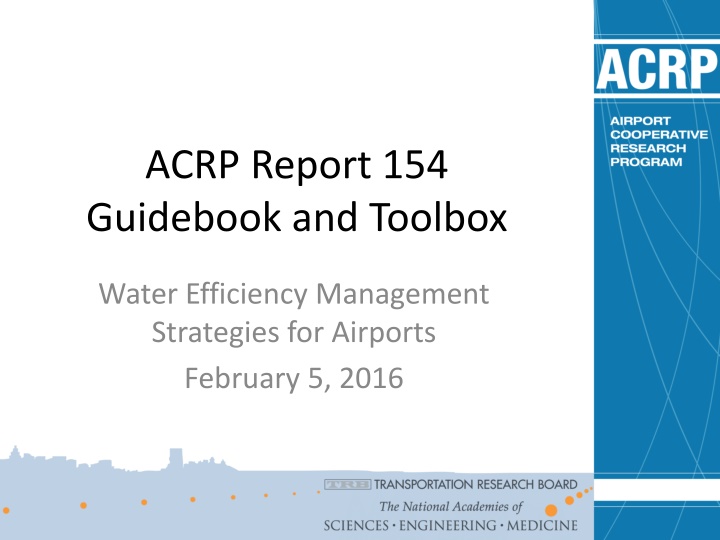 acrp report 154 guidebook and toolbox