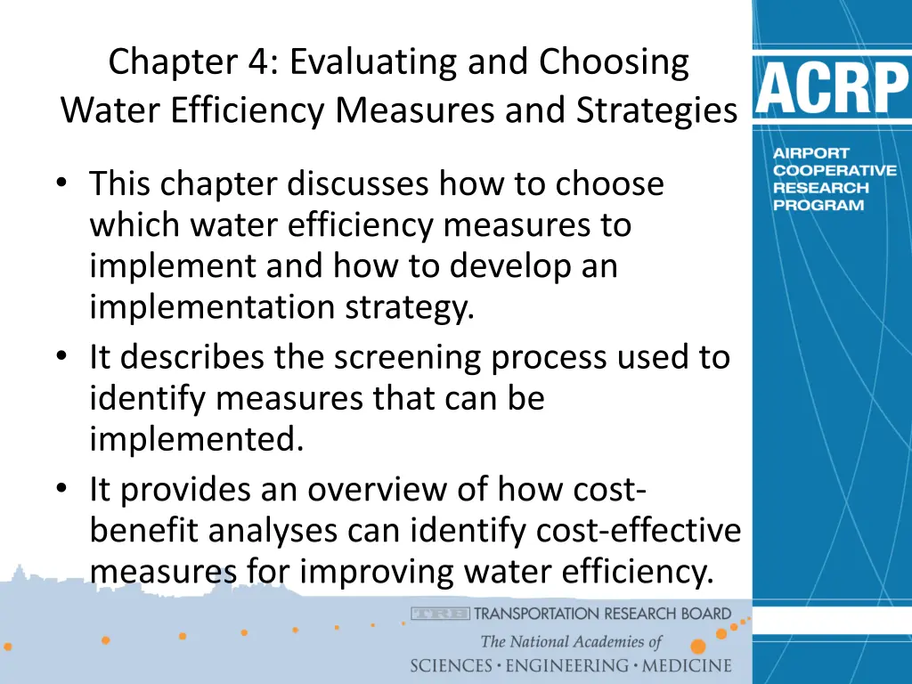 chapter 4 evaluating and choosing water