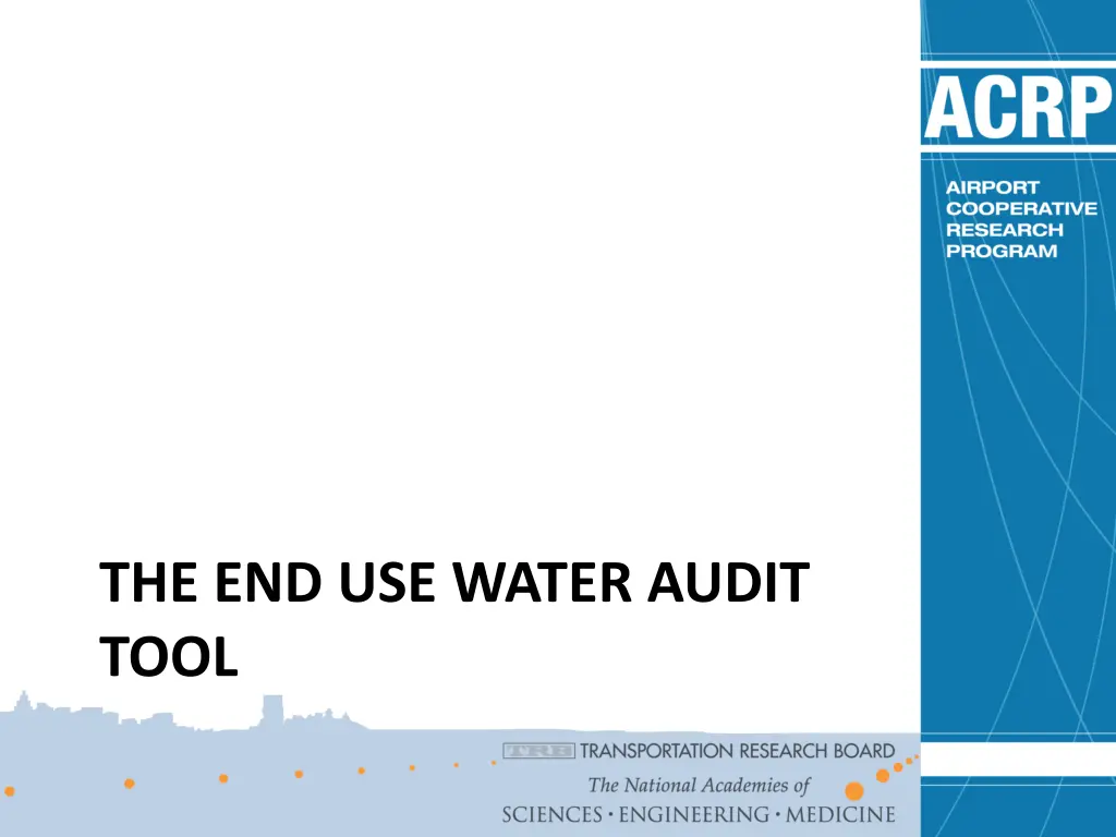 the end use water audit tool