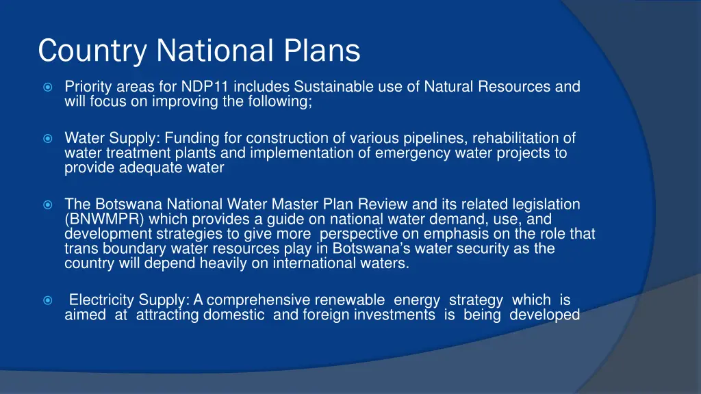country national plans