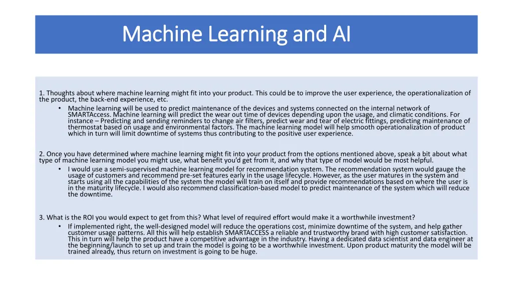 machine learning and ai machine learning and ai