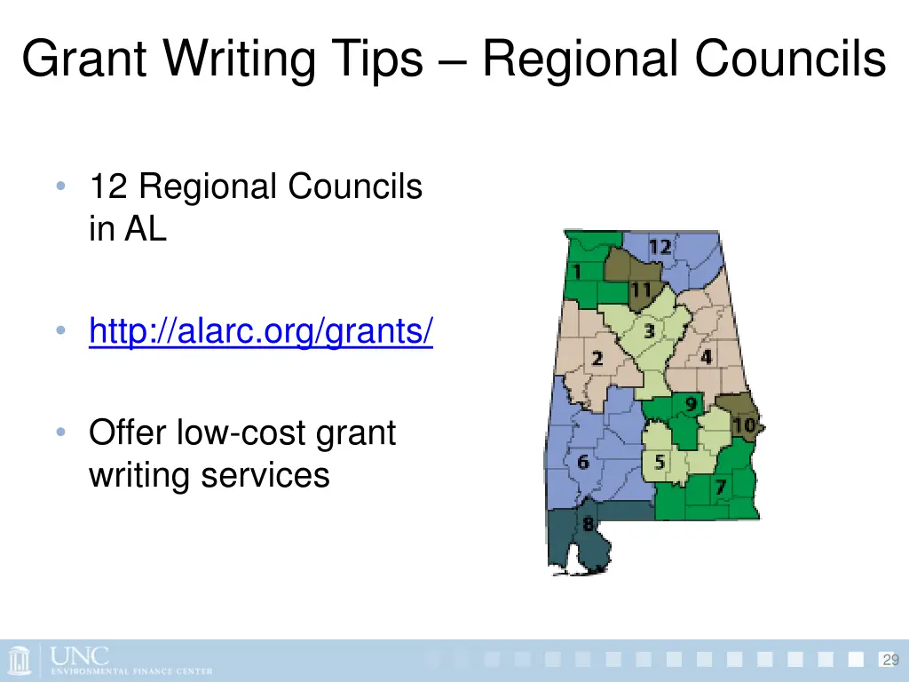 grant writing tips regional councils