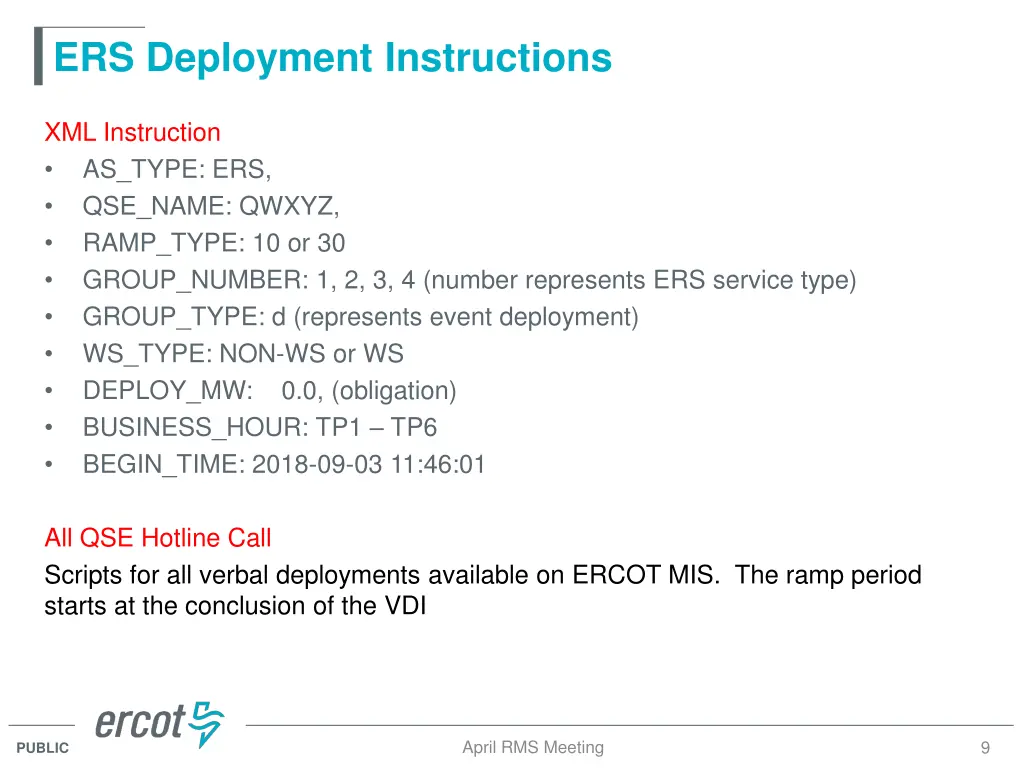 ers deployment instructions