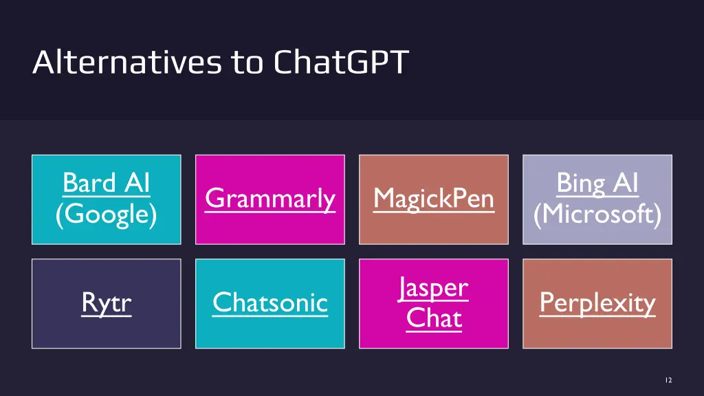 alternatives to chatgpt