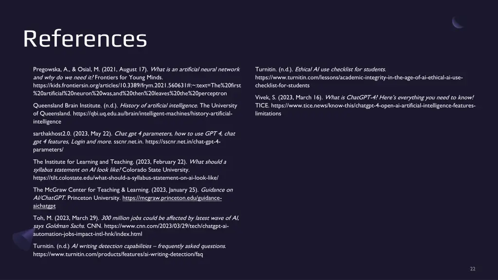 references 1
