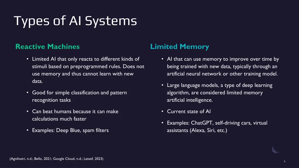 types of ai systems